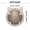 Trixie Hamster Junior Scratching Cardboard With Catnip Cat Scratcher - Light Grey - Heads Up For Tails
