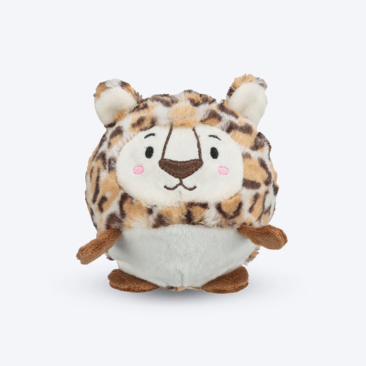 Trixie Leopard Ball With Sound Plush Dog Toy - Brown - 13 cm - Heads Up For Tails