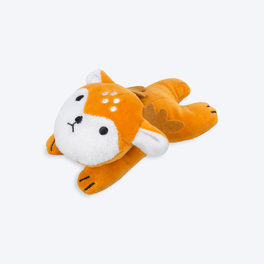 Trixie Deer Plush Dog Toy - Brown & White - 12 cm_01