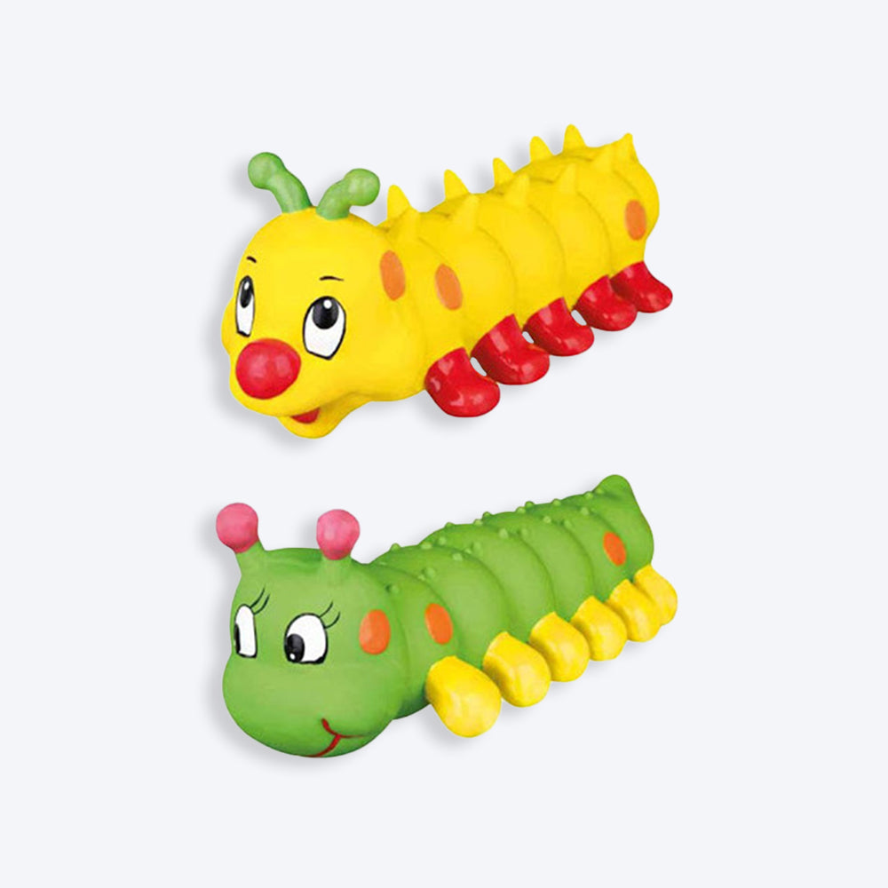 Trixie Caterpillar Latex Dog Toy with Motifs (26 cm, Assorted Colour)_03