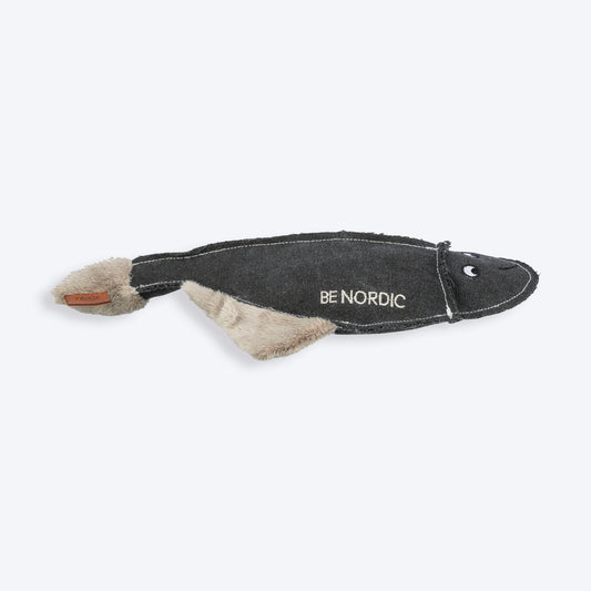 Trixie Be Nordic Hajo Flounder Plush Dog Toy - Black - 35 cm_01