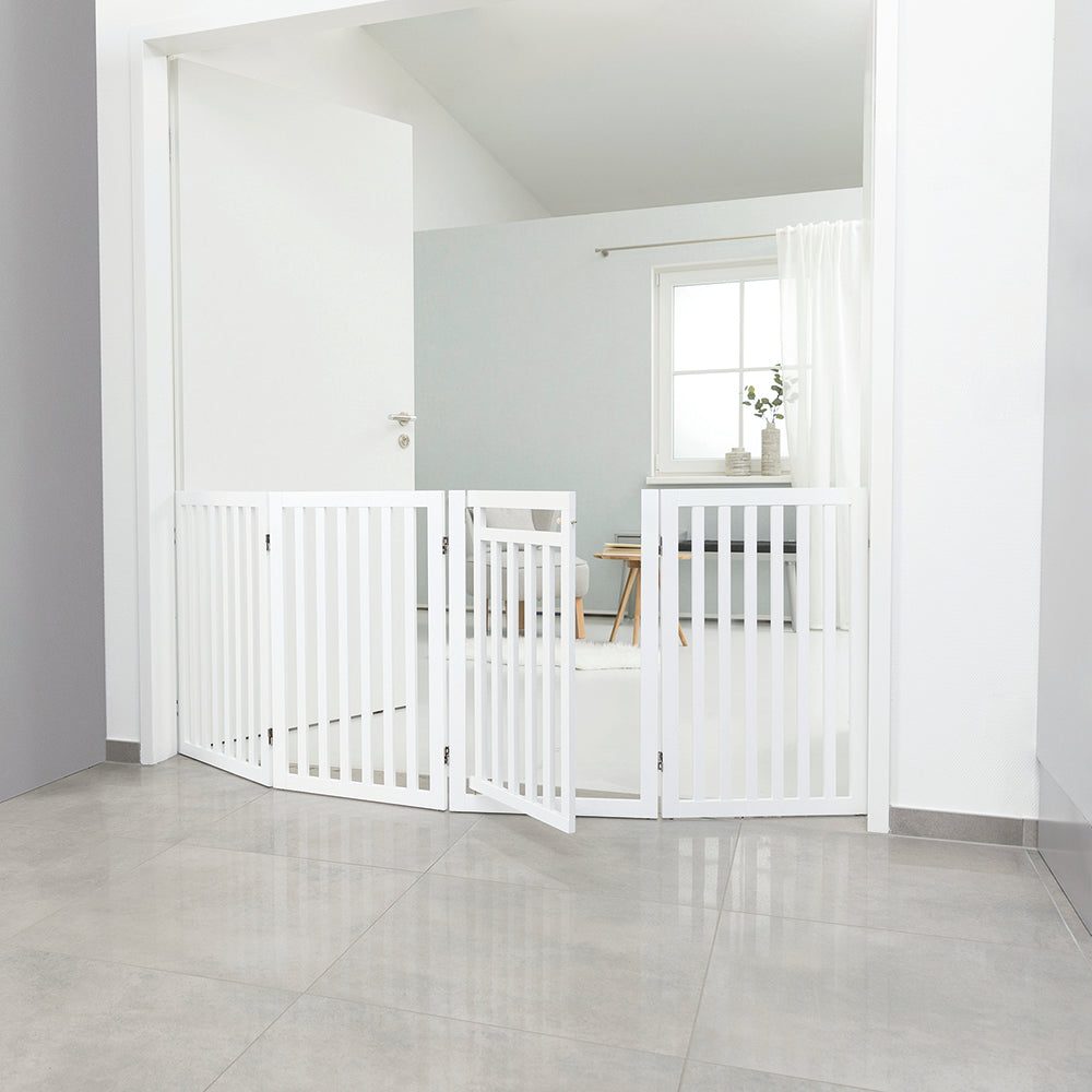Trixie 4 Part Dog Barrier With Door - Heads Up For Tails