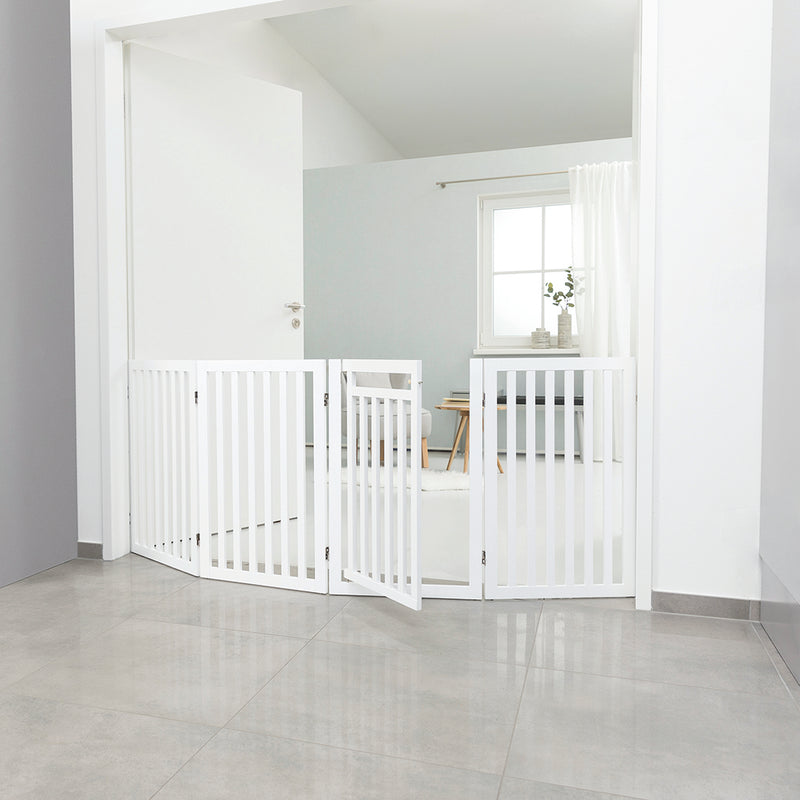 Trixie 4 Part Dog Barrier With Door - Heads Up For Tails