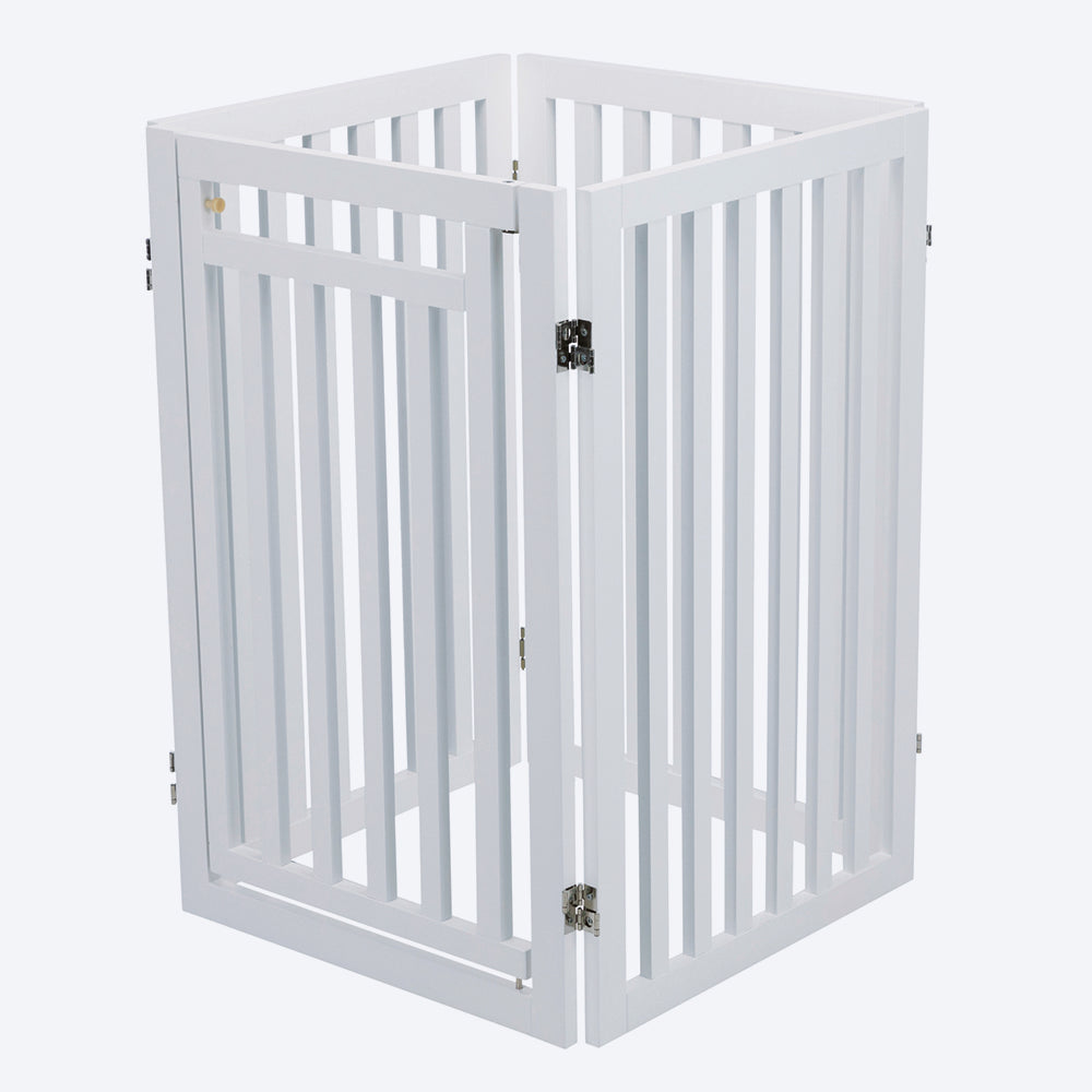 Trixie 4 Part Dog Barrier With Door - Heads Up For Tails