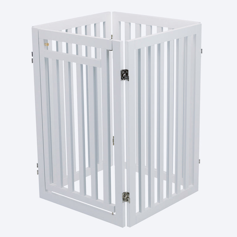 Trixie 4 Part Dog Barrier With Door - Heads Up For Tails