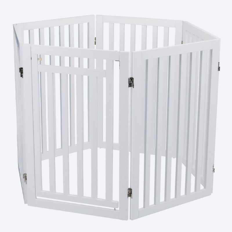 Trixie 4 Part Dog Barrier With Door - Heads Up For Tails