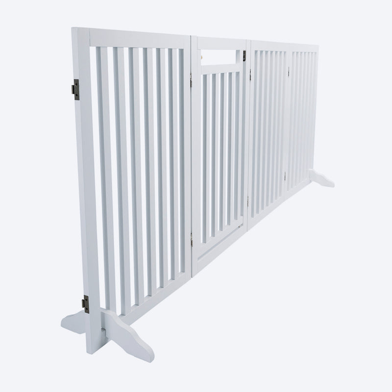 Trixie 4 Part Dog Barrier With Door - Heads Up For Tails
