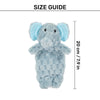 HUFT Crinkly Elly Plush Toy For Dog - Sky Blue - Heads Up For Tails
