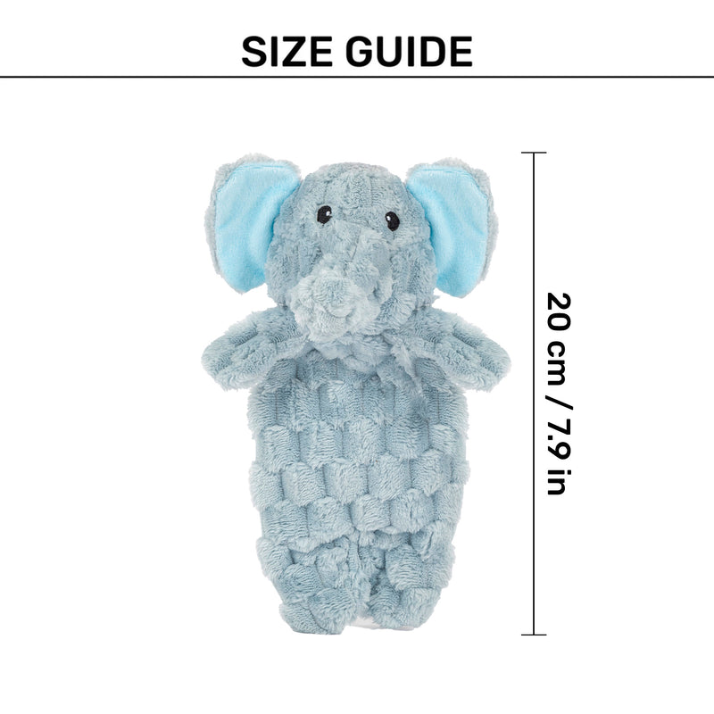 HUFT Crinkly Elly Plush Toy For Dog - Sky Blue - Heads Up For Tails