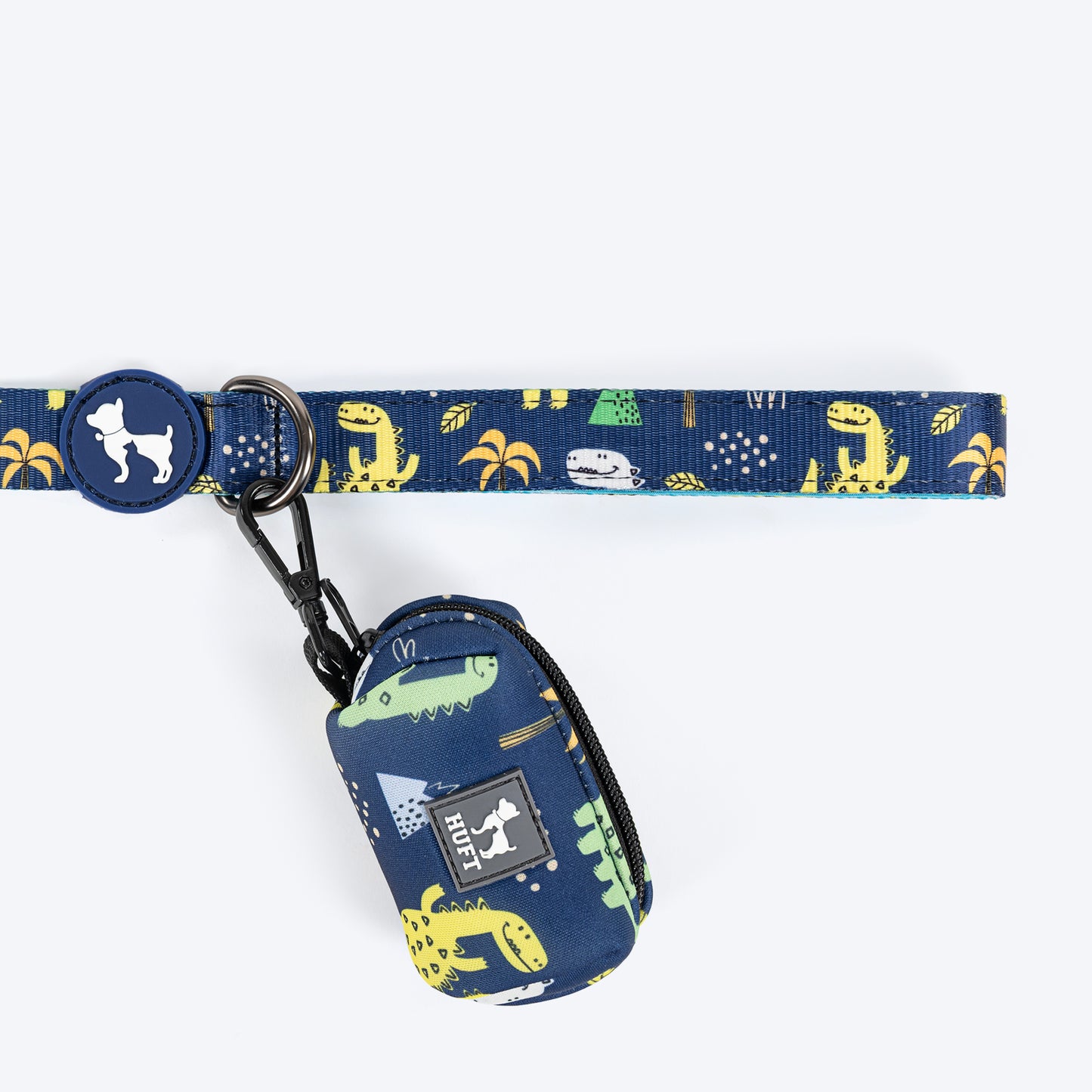 HUFT Dino Land Leash For Dog - Blue - Heads Up For Tails