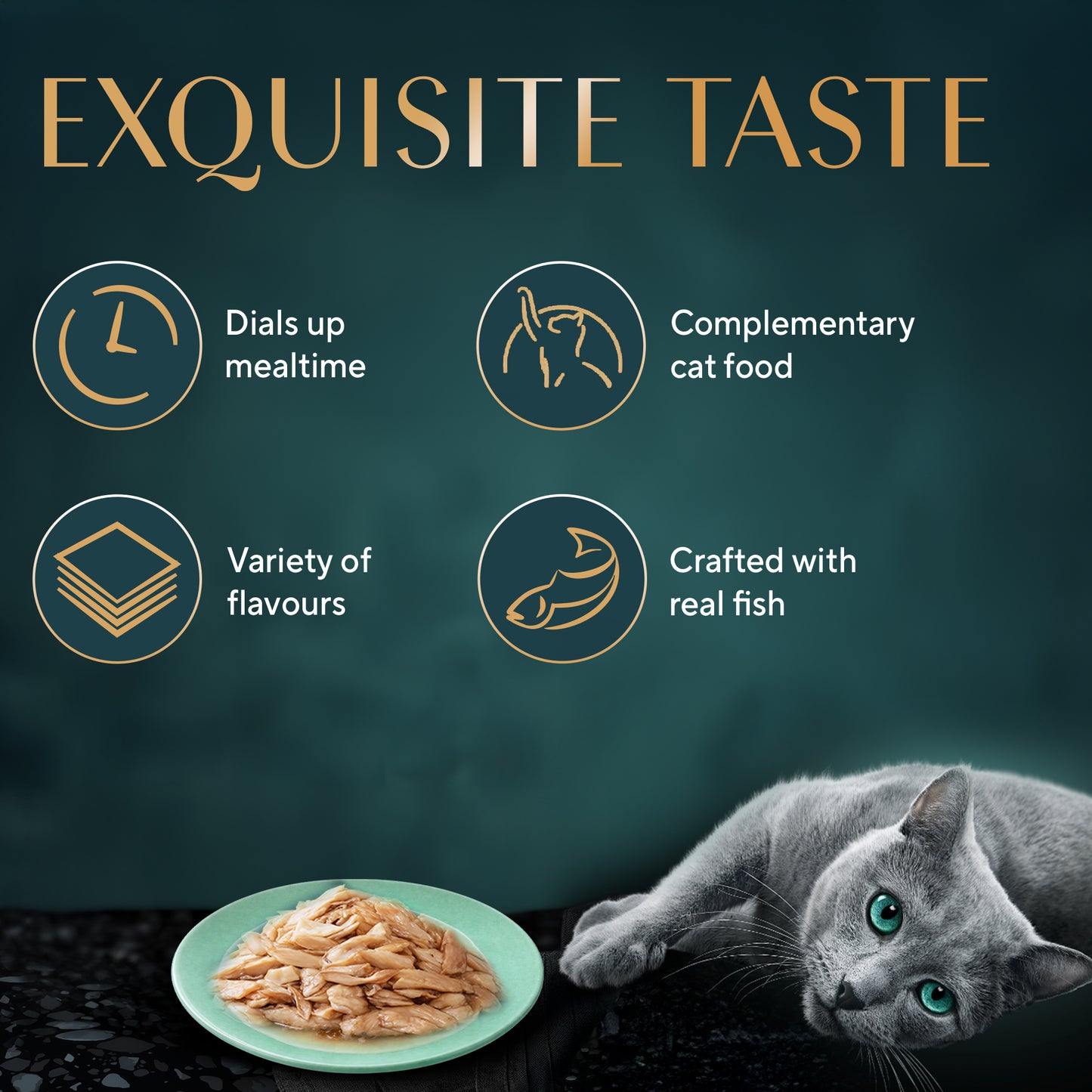 Sheba Rich Premium Adult (1+ Years) Fish with Sasami Flavour Wet Cat Food - 35 gm Packs