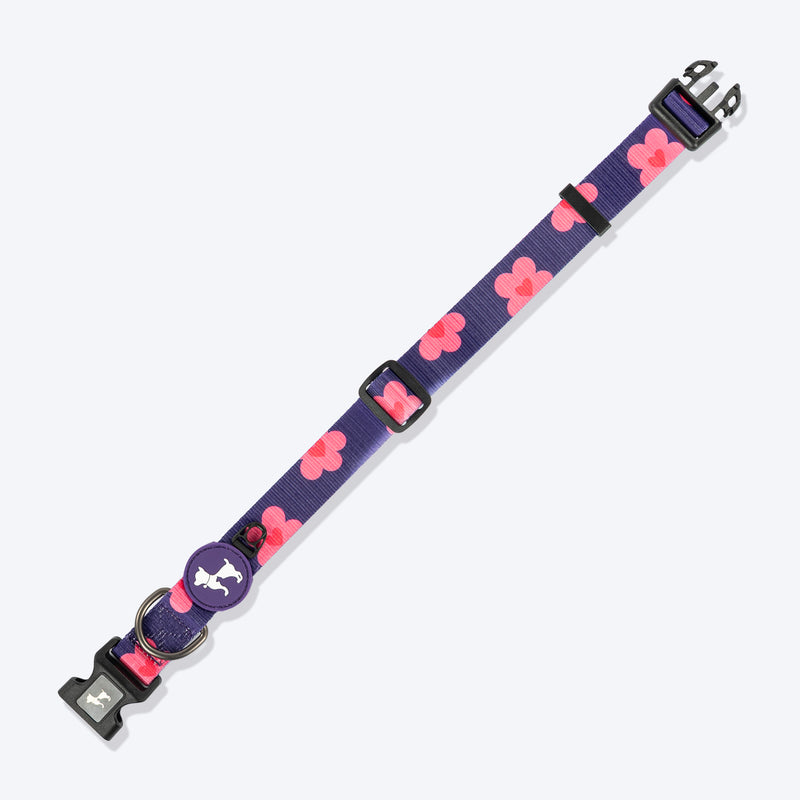 HUFT Midnight Meadow Collar For Dog - Purple