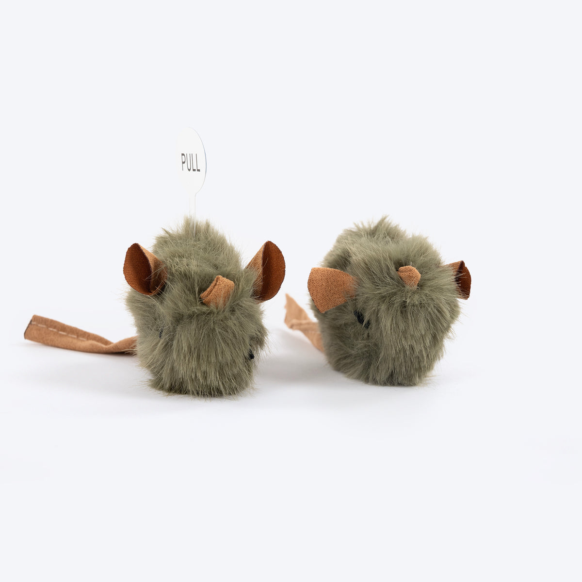 HUFT Squeakeroo Mouse Toy For Cat - Brown - Pack of 2