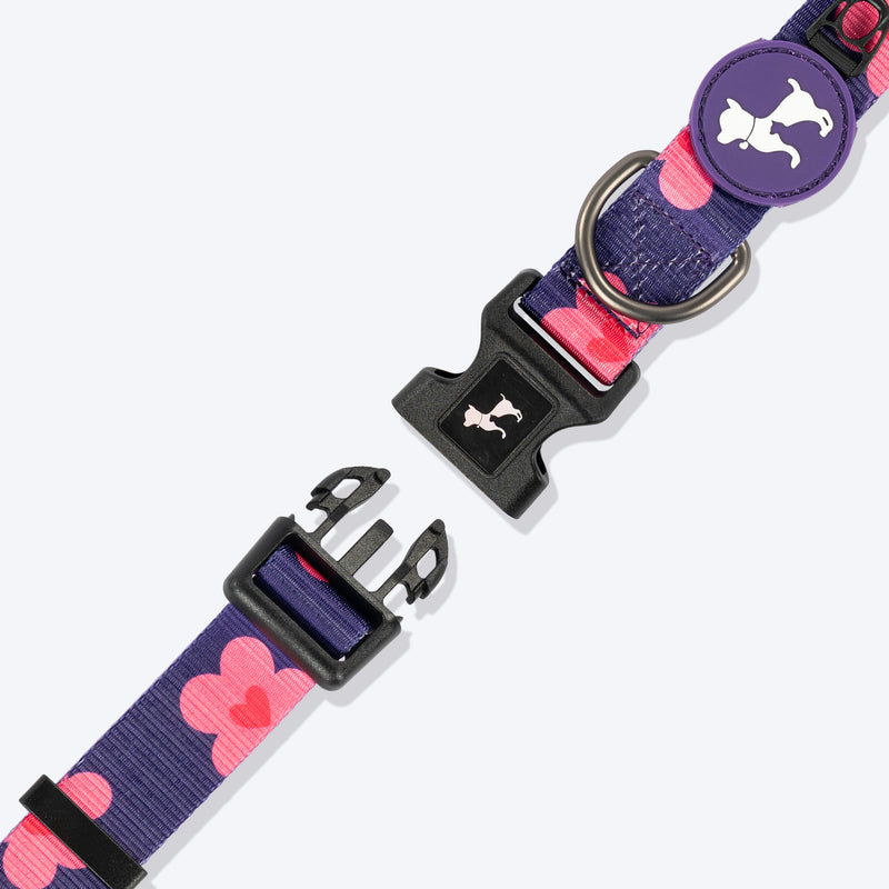 HUFT Midnight Meadow Collar For Dog - Purple