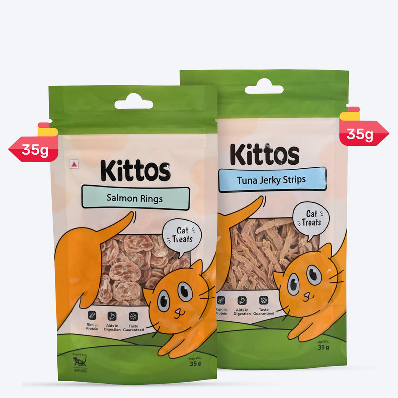 Kittos Purr-fect Seafood Specials Cat Treats Combo - Heads Up For Tails