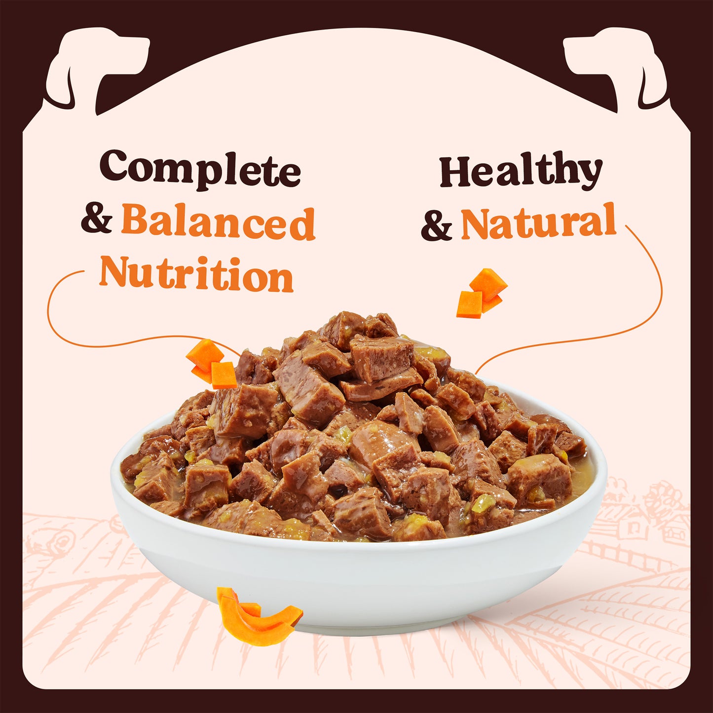 Kennel Kitchen Fish with Pumpkin Supreme Cuts In Gravy Wet Dog Food - 100 g Packs - Heads Up For Tails
