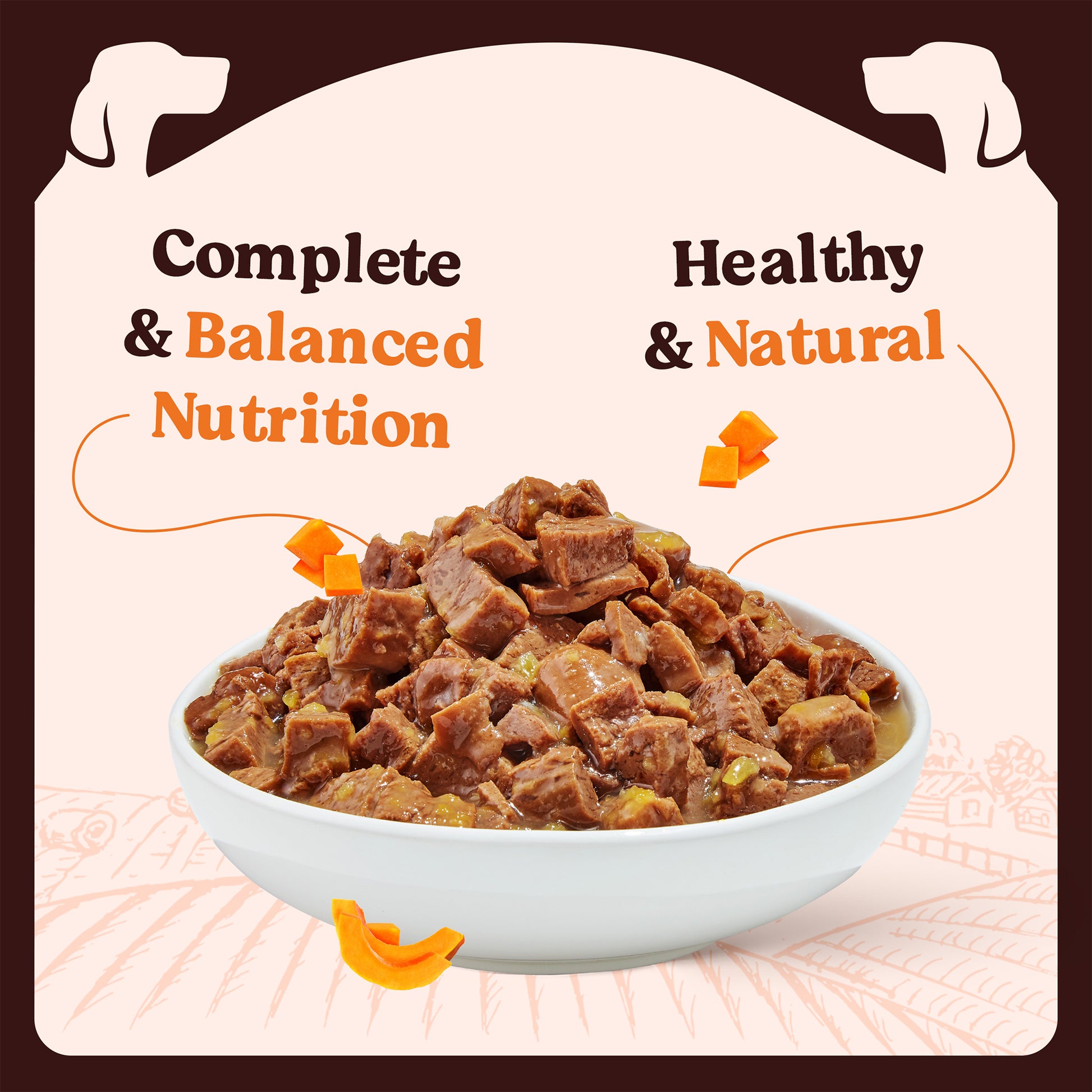 Kennel Kitchen Fish with Pumpkin Supreme Cuts In Gravy Wet Dog Food - 100 g Packs - Heads Up For Tails