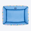 HUFT Bloomscape Lounger Bed For Dog - Blue - Heads Up For Tails
