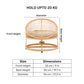 HUFT Purrfect Snuggle Elevated Bed With Cushion For Cat - Beige