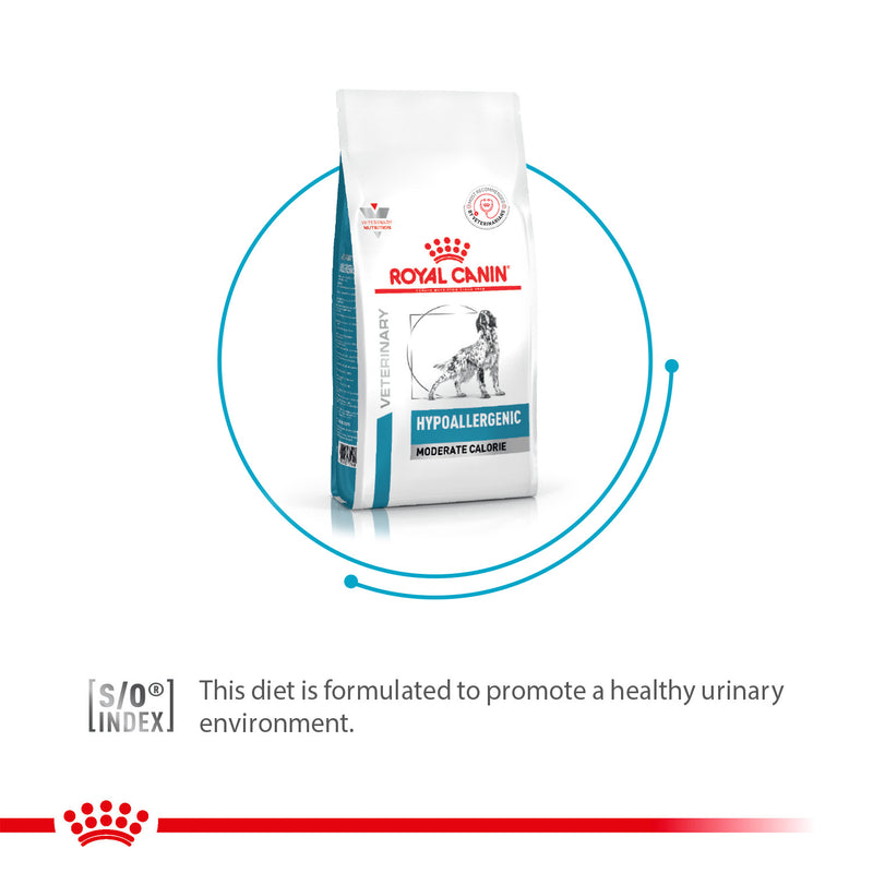 Royal Canin Veterinary Hypoallergenic Moderate Calorie Dry Food For Dog - 7 kg - Heads Up For Tails