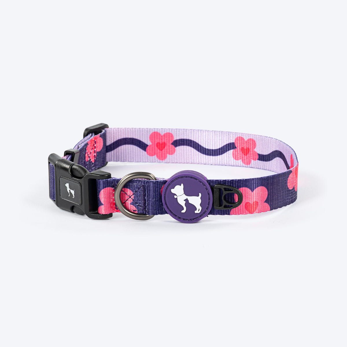 HUFT Midnight Meadow Collar For Dog - Purple