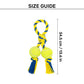 TLC Tuggo Ball Rope Toy For Dog - Yellow & Blue
