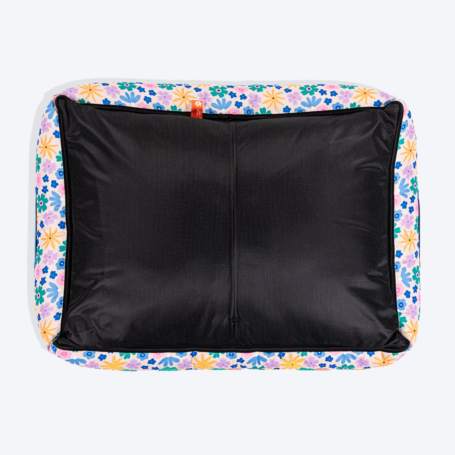 HUFT Bloomscape Lounger Bed For Dog - Blue - Heads Up For Tails