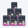 Meowsi by HUFT Tuna & Chicken in Mousse Cat Wet Food, 80 gm, features a cat graphic and a bowl of mousse on the packaging.