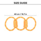 TLC Tug Trio Rope Toy For Dog - Yellow & Orange - Heads Up For Tails