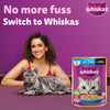 Whiskas Tuna in Jelly  (1+ Years) Wet Food For Adult Cat - 80 gm Pack - Heads Up For Tails