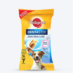 Pedigree Dentastix Dog Treat Weekly Pack For Small Breed - 110 g - Heads Up For Tails