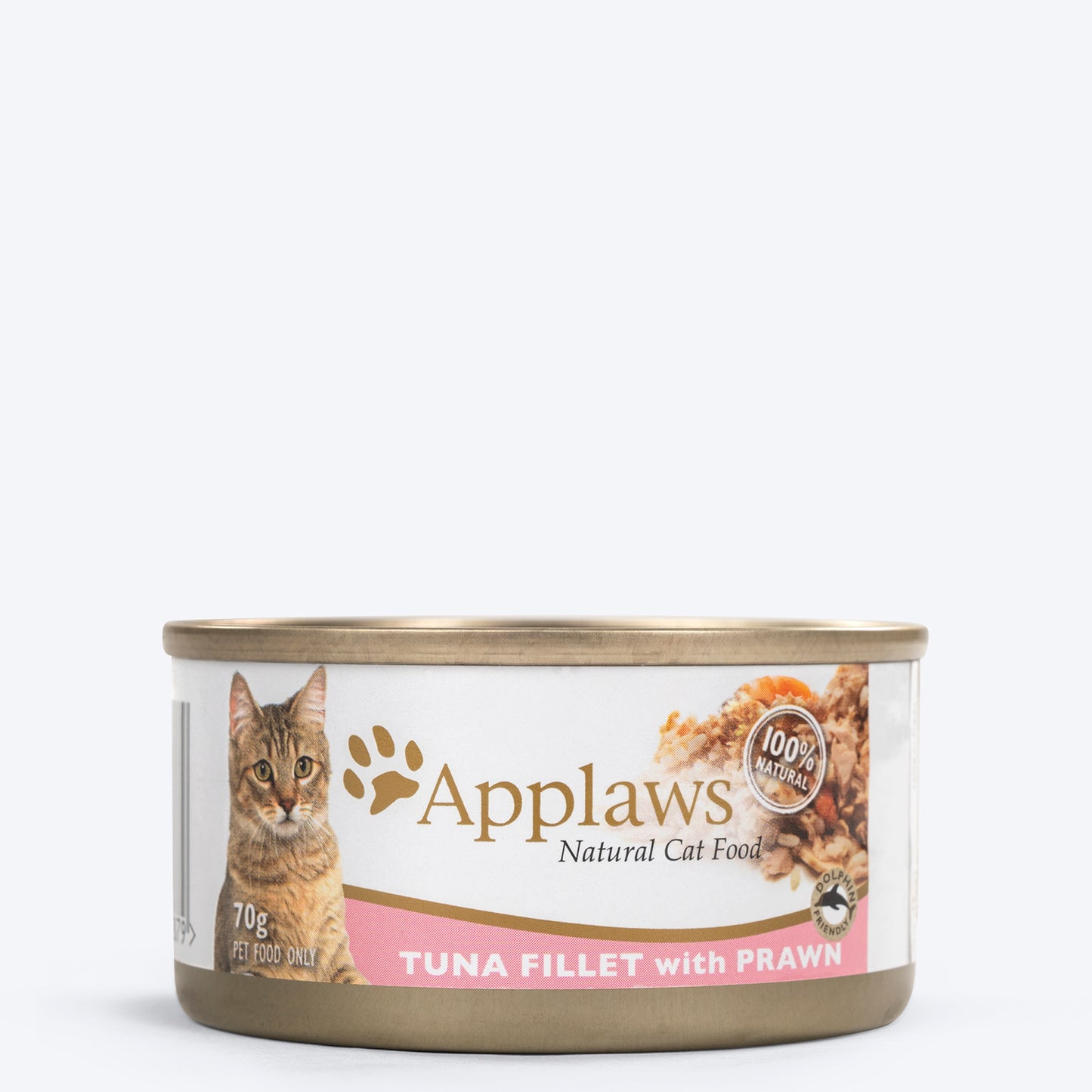 Applaws Natural 75% Tuna Fillet and 23% Prawn Wet Cat Food - 70 g