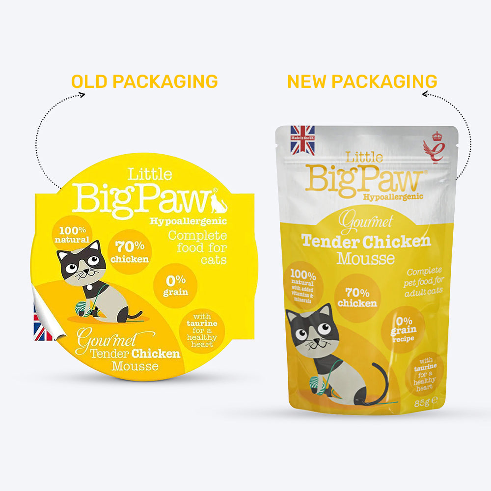 Little BigPaw Chicken Mousse (Gourmet Tender) Wet Adult Cat Food - 85 g