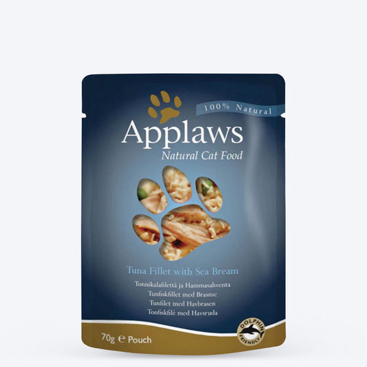 Applaws Natural Tuna Fillet With Sea Bream Adult Cat Wet Food - 70 gm_01