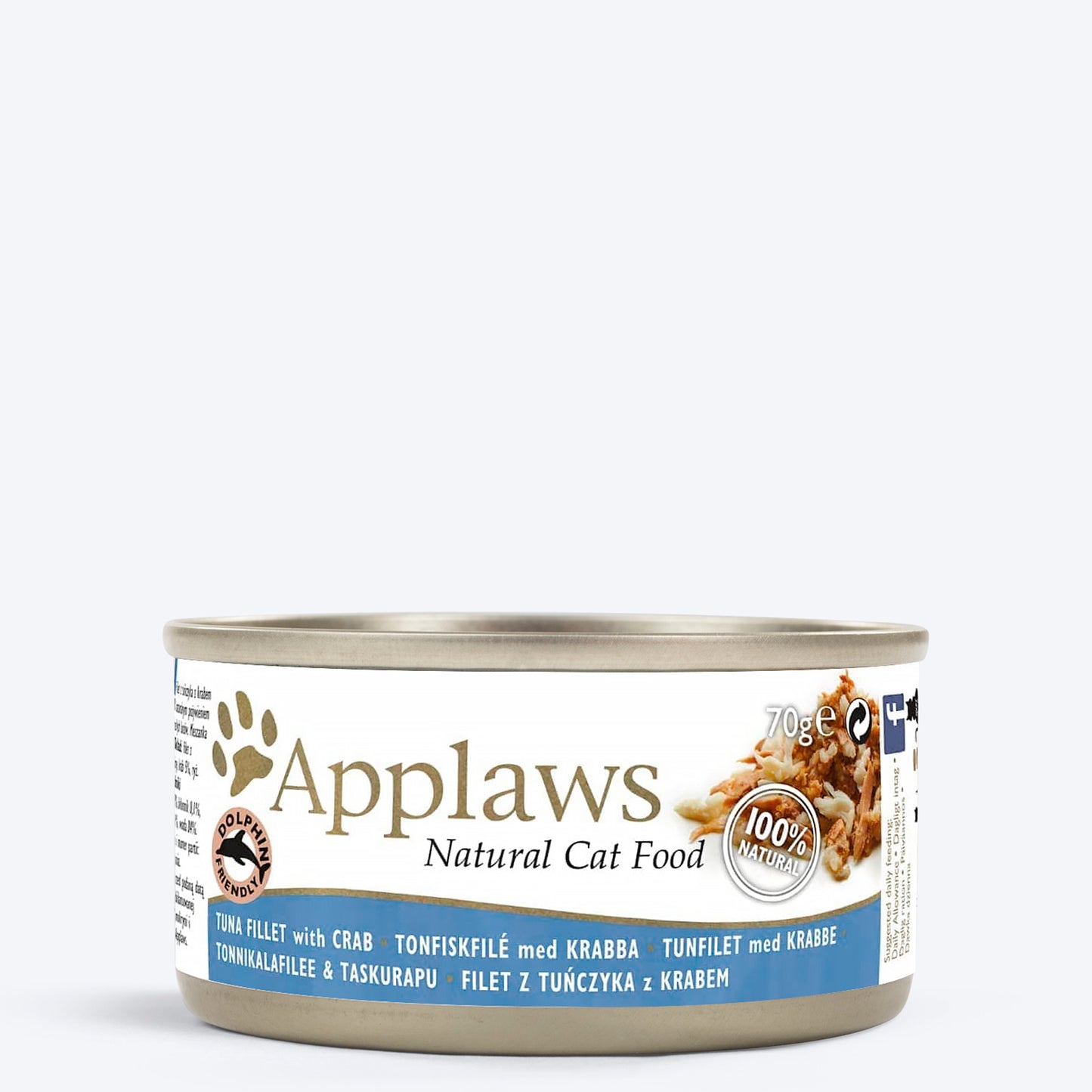 Applaws 70% Tuna Fillet with Crab Natural Wet Cat Food - 70 g