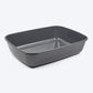 Savic Isis Cat Litter Tray with Rim - Grey - 19.5 x 14.4 x 5.5 inch - Heads Up For Tails