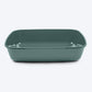 Savic IRIZ Cat Litter Tray with Rim - Nordic Green - 20 x 14 x 5 inches - Heads Up For Tails