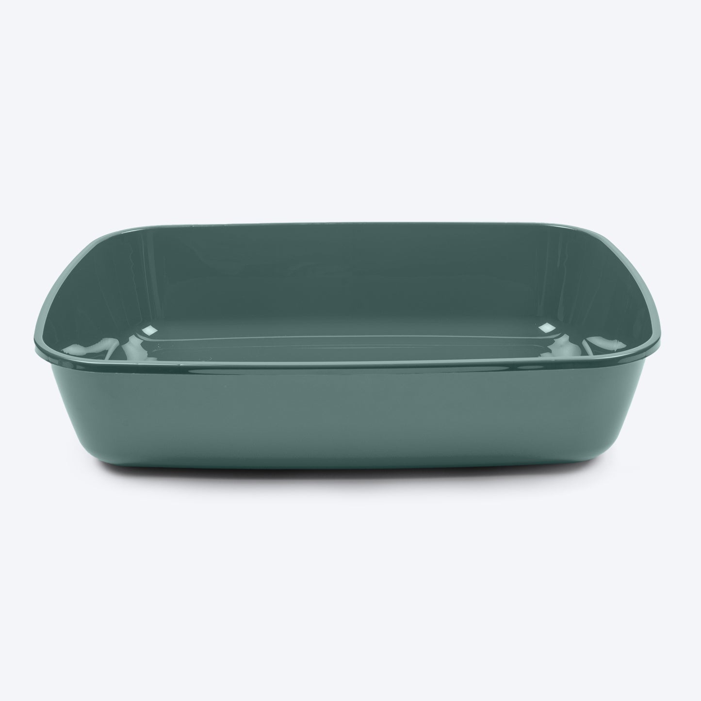 Savic IRIZ Cat Litter Tray with Rim - Nordic Green - 20 x 14 x 5 inches - Heads Up For Tails