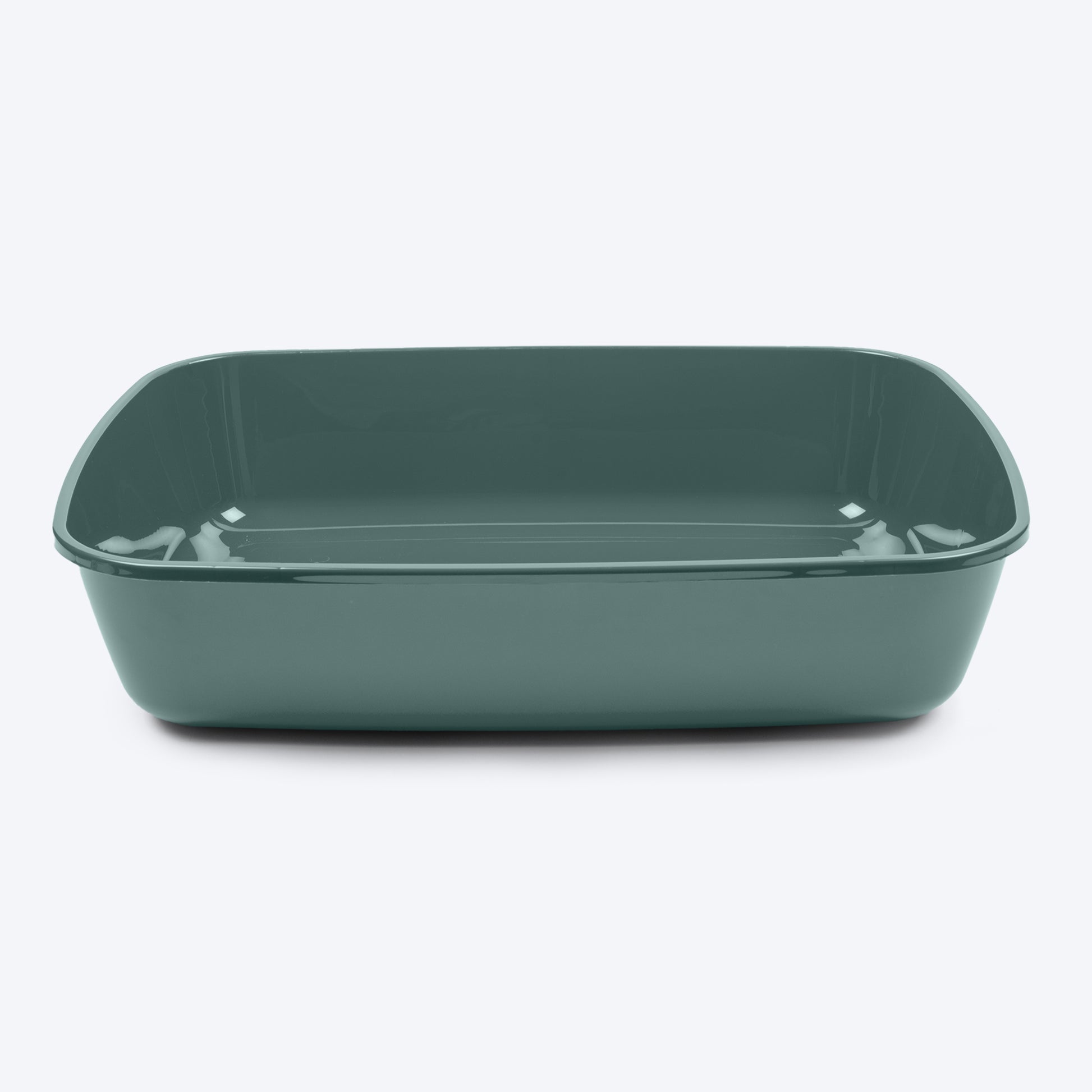 Savic IRIZ Cat Litter Tray with Rim - Nordic Green - 20 x 14 x 5 inches - Heads Up For Tails