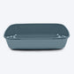 Savic IRIZ Cat Litter Tray with Rim - White Bluestone - 20 x 14 x 5 inches - Heads Up For Tails