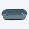 Savic IRIZ Cat Litter Tray with Rim - White Bluestone - 20 x 14 x 5 inches - Heads Up For Tails