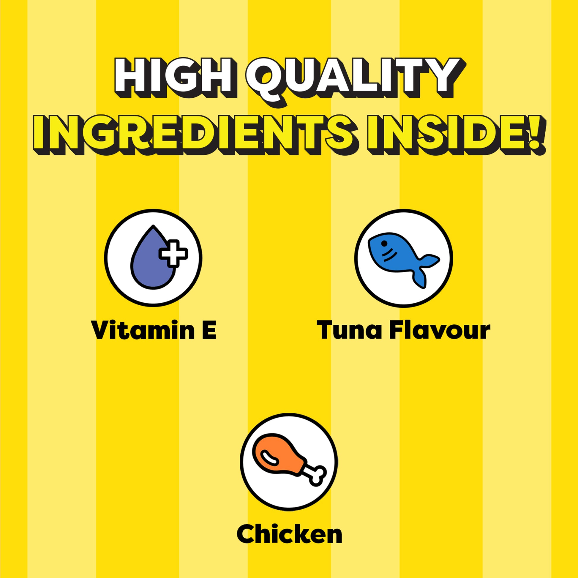 Temptations Creamy Purrrr-ee Cat Treats, Chicken & Tuna Flavour - 48 g (4 pieces) - Heads Up For Tails