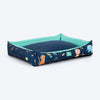 HUFT Jungle Dreams Lounger Bed For Dog - Blue - Heads Up For Tails