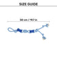 Dash Dog Tugger Trail Rope Toy For Dog - Blue & White