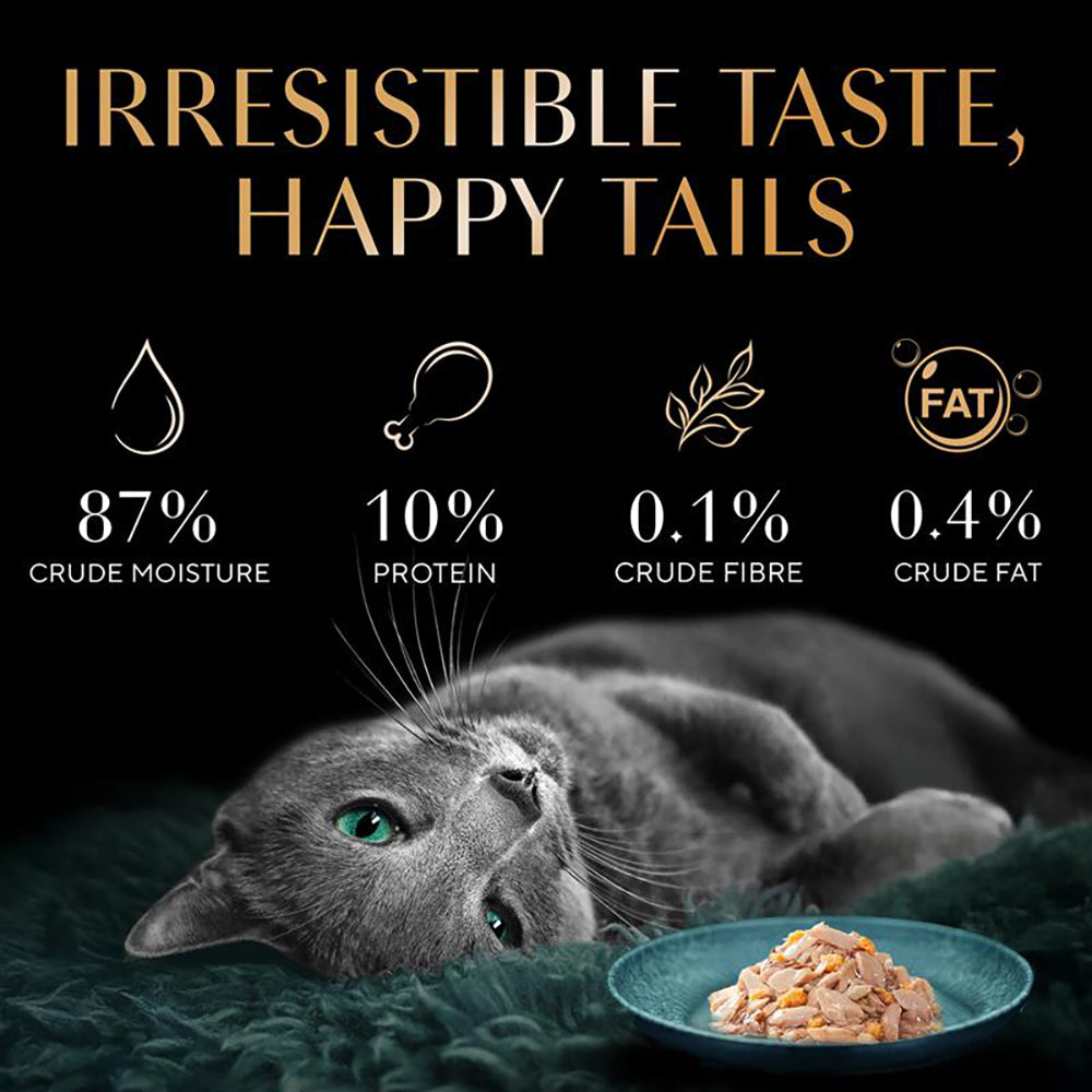 Sheba Rich Premium (1+ Years) Fish with Dry Bonito Flavour Adult Wet Cat Food - 35 g - Packs