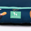 HUFT Jungle Dreams Lounger Bed For Dog - Blue - Heads Up For Tails