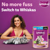 Whiskas Tuna in Jelly (2-12 Months) Wet Food For Kitten - 80 gm Pack - Heads Up For Tails