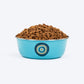 HUFT Evil Eye Printed Steel Bowl For Dog - Blue