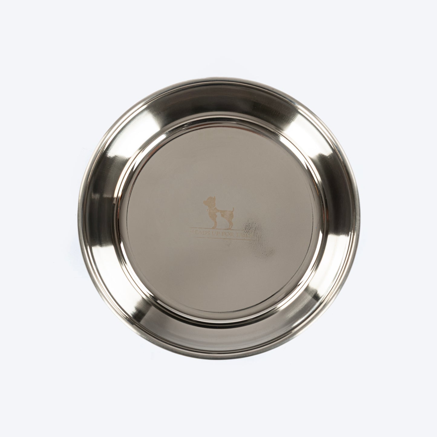 HUFT Evil Eye Printed Steel Bowl For Dog - Blue