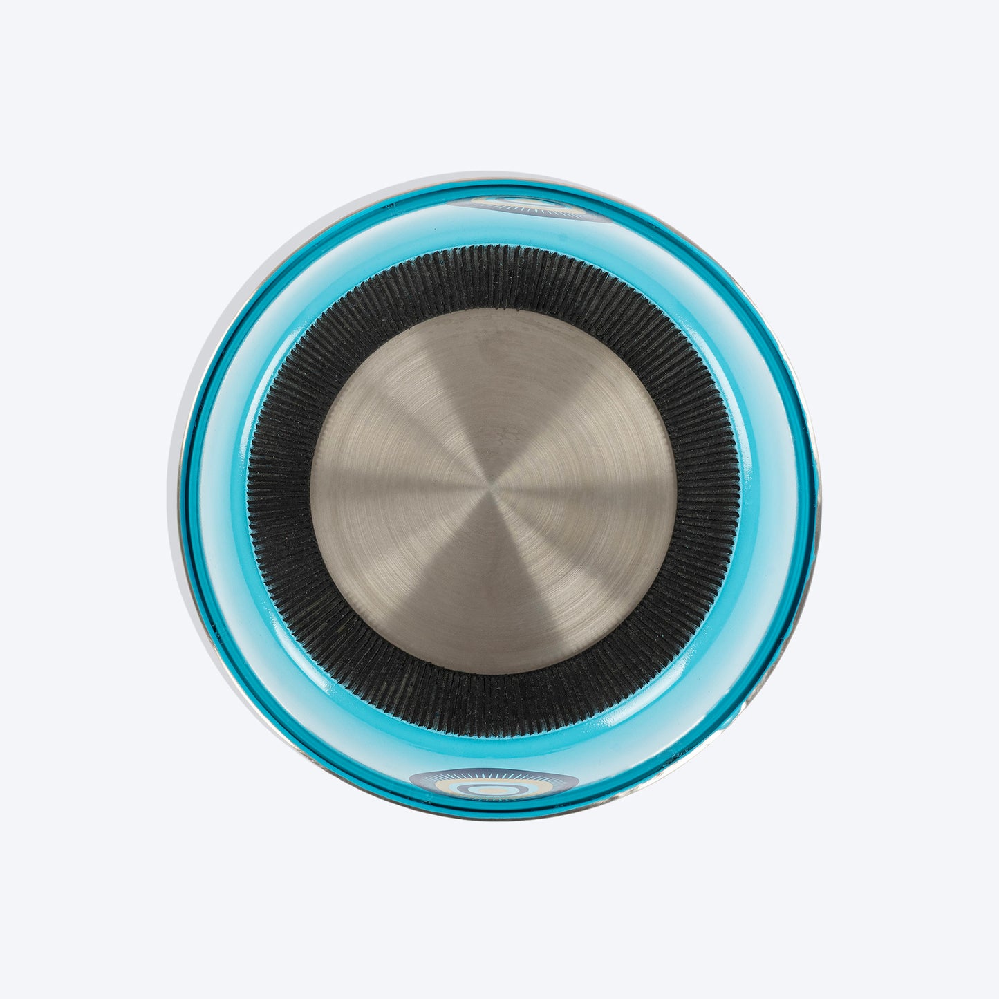HUFT Evil Eye Printed Steel Bowl For Dog - Blue
